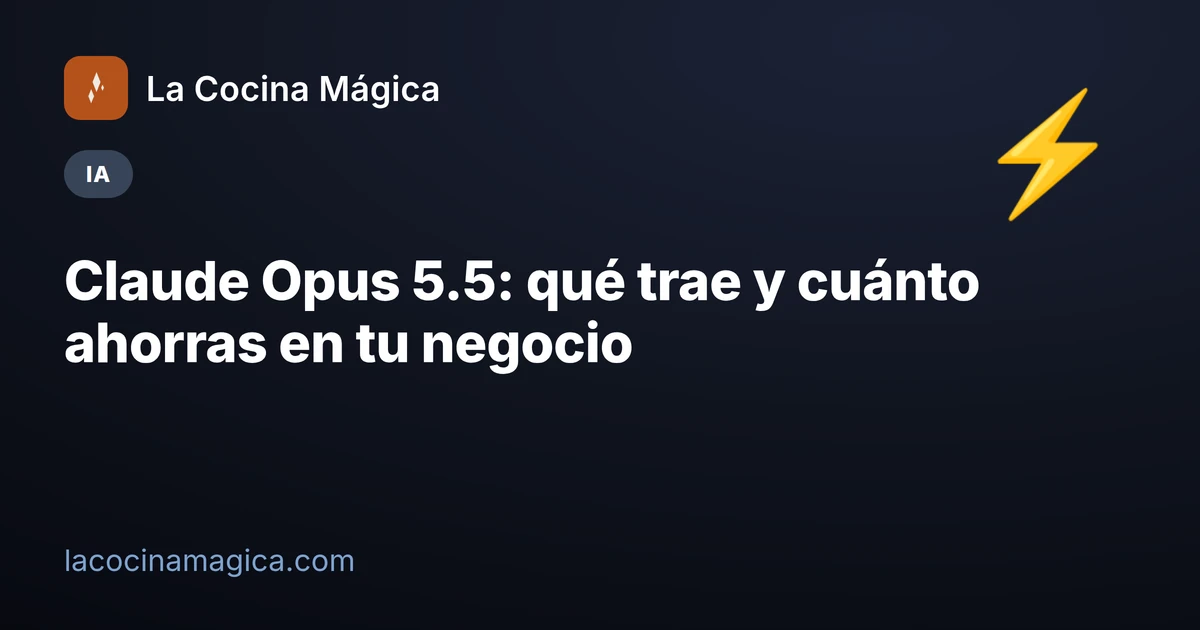 Claude Opus 5.5: qué trae y cuánto ahorras en tu negocio