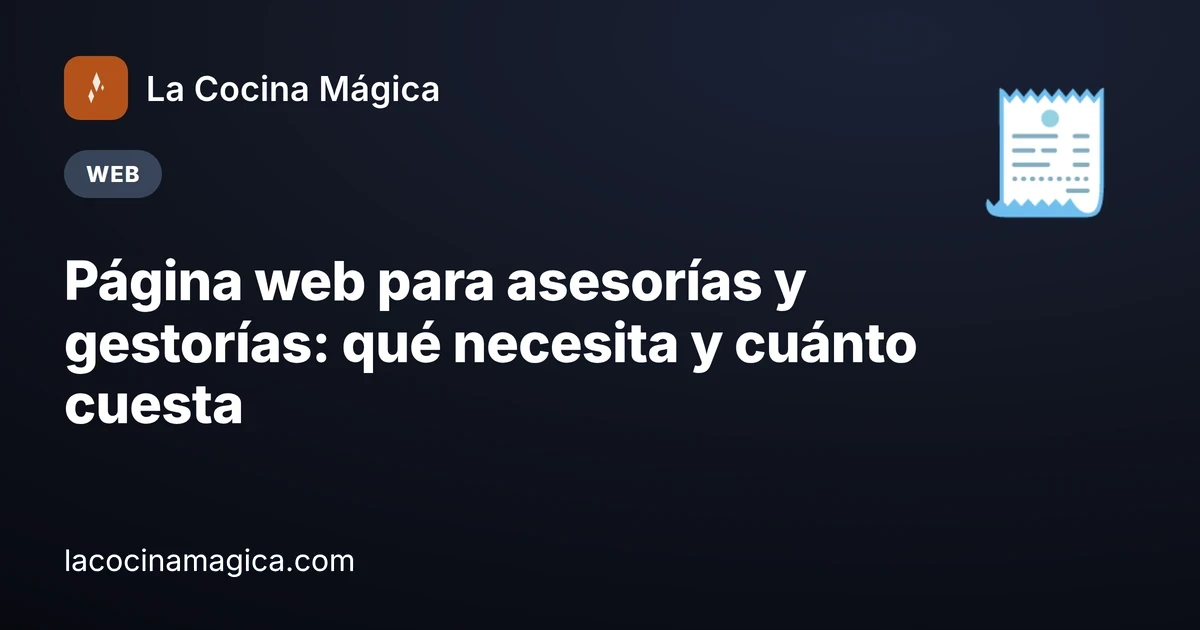 Página web para asesorías y gestorías: qué debe tener para captar autónomos y pymes