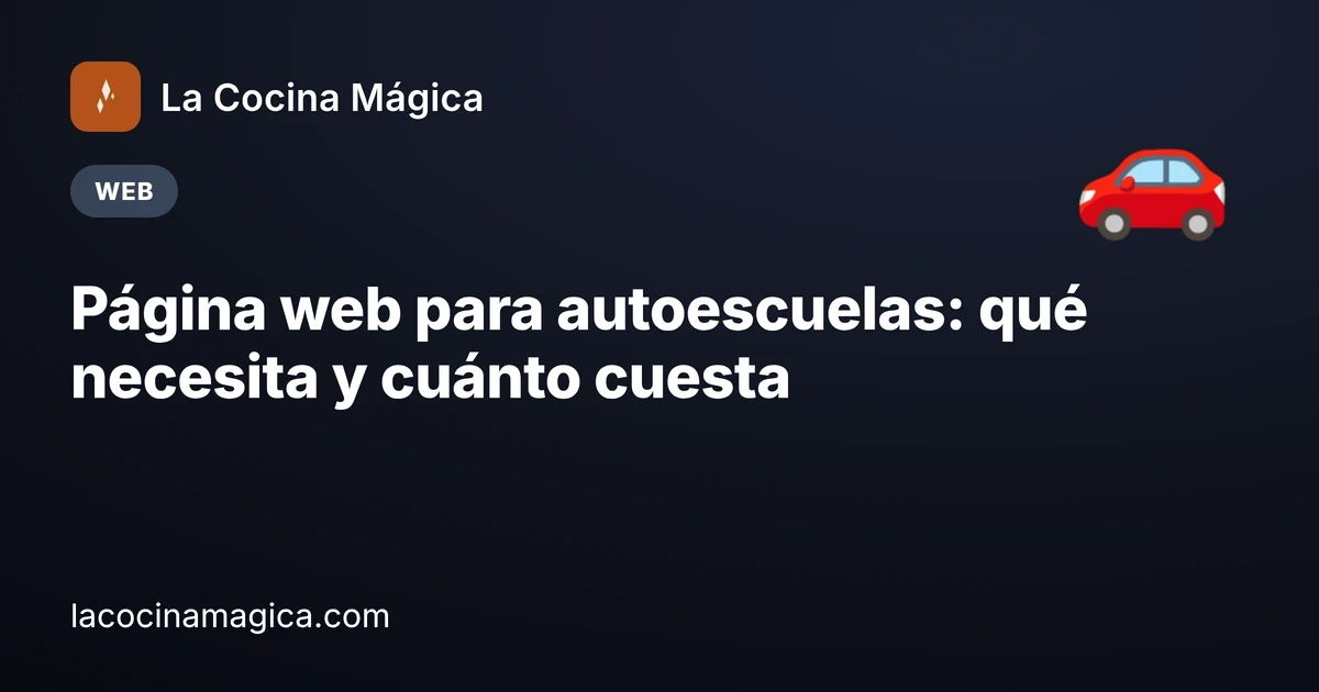 Página web para autoescuelas: cómo convencer al alumno y a quien paga (y su precio)
