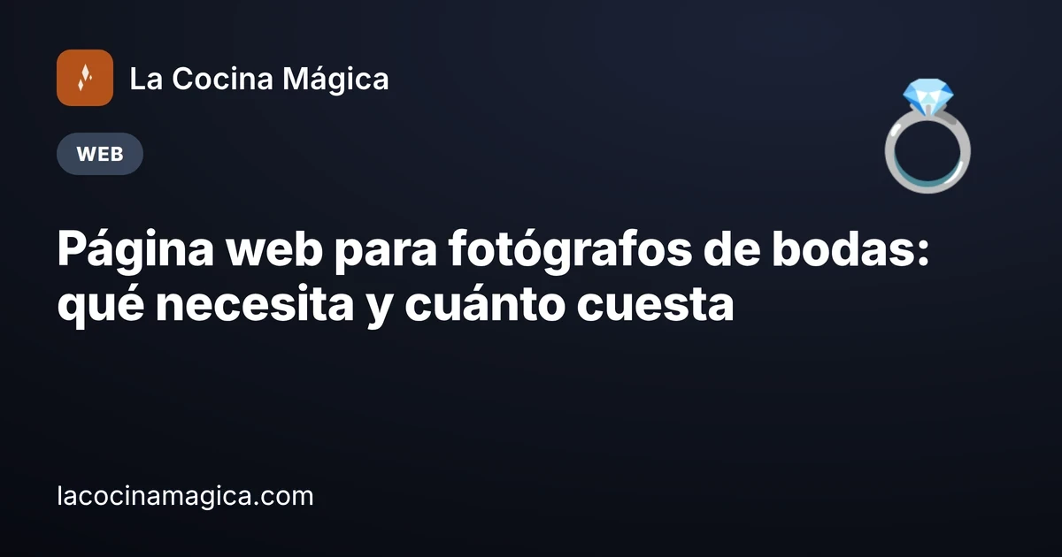 Página web para fotógrafos de bodas: qué necesita para que las parejas reserven