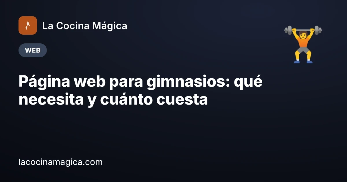 Página web para gimnasios y centros de entrenamiento: de «me lo pienso» a clase de prueba