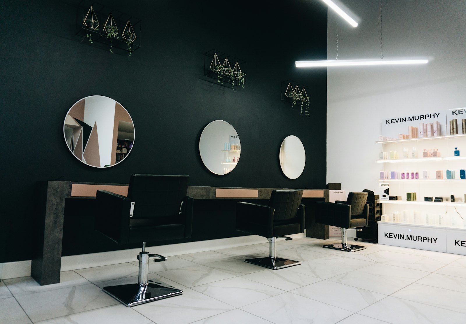 Interior de la peluquería